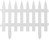 Забор 422201-W декоративный GRINDA "КЛАССИКА", 28x300см, белый