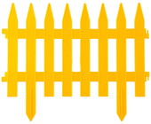 Забор 422201-Y декоративный GRINDA "КЛАССИКА", 28x300см, желтый