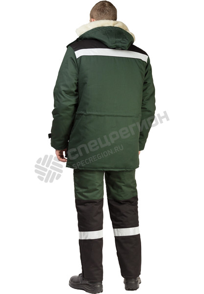 Фотография Куртка утепленная Путник зеленая