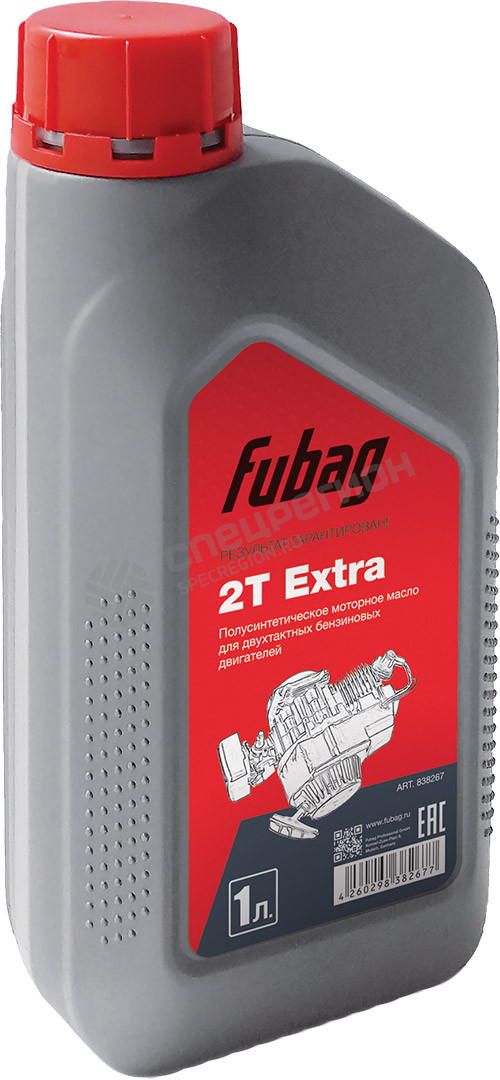 Фотография Масло моторное полусинт. для 2-х тактных бензин. дв. 1 литр Fubag 2Т Extra 838267