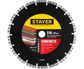 Диск алмазный отрезной Stayer 230 х 22,2 мм CONCRETE по бетону, кирпичу, плитке Professional 3660-230_z02