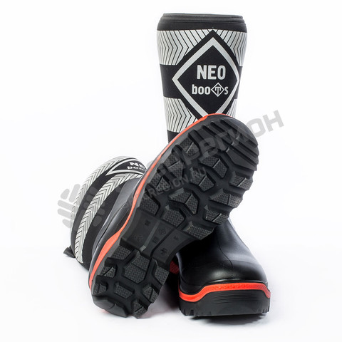 Фотография Сапоги комбинированные Neo Boots С910 из полиуретана с верхом из неопрена черные