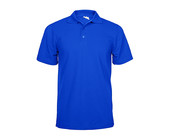 Рубашка поло мужская ярко-синяя 100% х/б