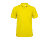Рубашка поло мужская жёлтая 100% х/б