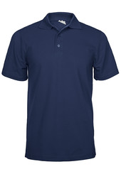Рубашка поло мужская тёмно-синяя 100% х/б