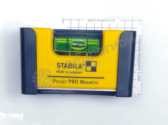 Фотография Уровень магнитный STABILA тип Pocket Magnetic (1гориз.,точн. 1мм/м)
