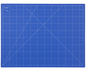 Коврик ЗУБР "ЭКСПЕРТ", непрорезаемый, 3мм, цвет синий, 600х450 мм 09901
