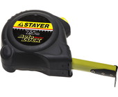 Рулетка Stayer 2-34126-07-25_z01 "AUTOLOCK", корпус с резиновым напылением, автостоп, 7,5мх25мм