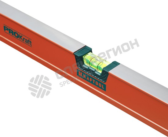 Фотография Уровень KRAFTOOL "KRAFT-MAX" , особо усиленный, 2 ампулы, 2 фрезерованные базовые поверхности, 180см
