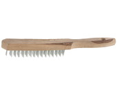 Щетка проволочная стальная Tebton 3503-4 с деревянной ручкой 4 ряда